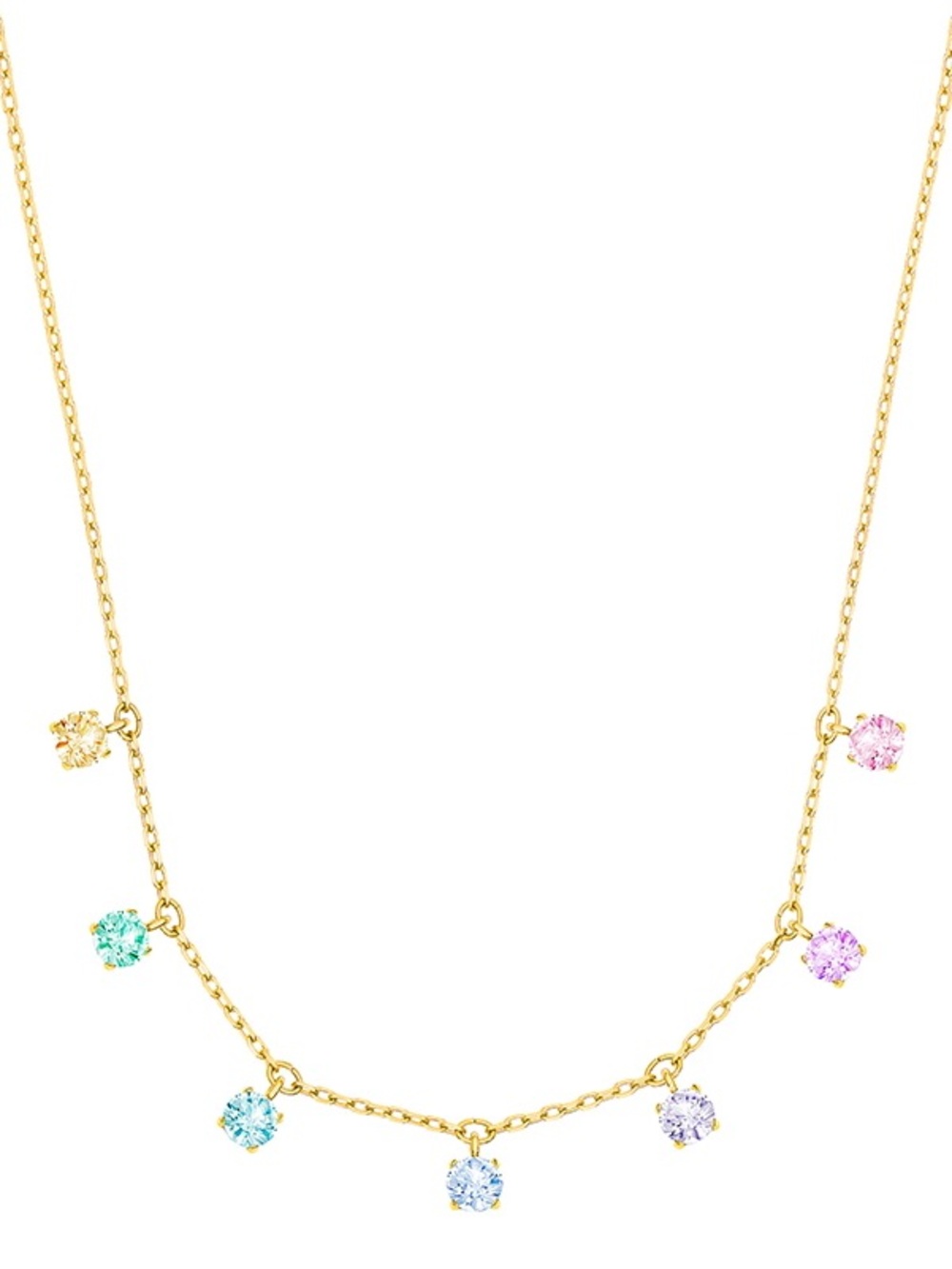 Swarovski Pastel Rainbow Adjustable Choker Necklace
